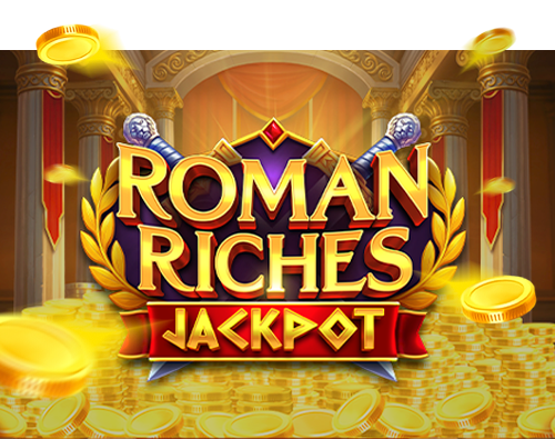 Roman Riches Jackpot slot game logo